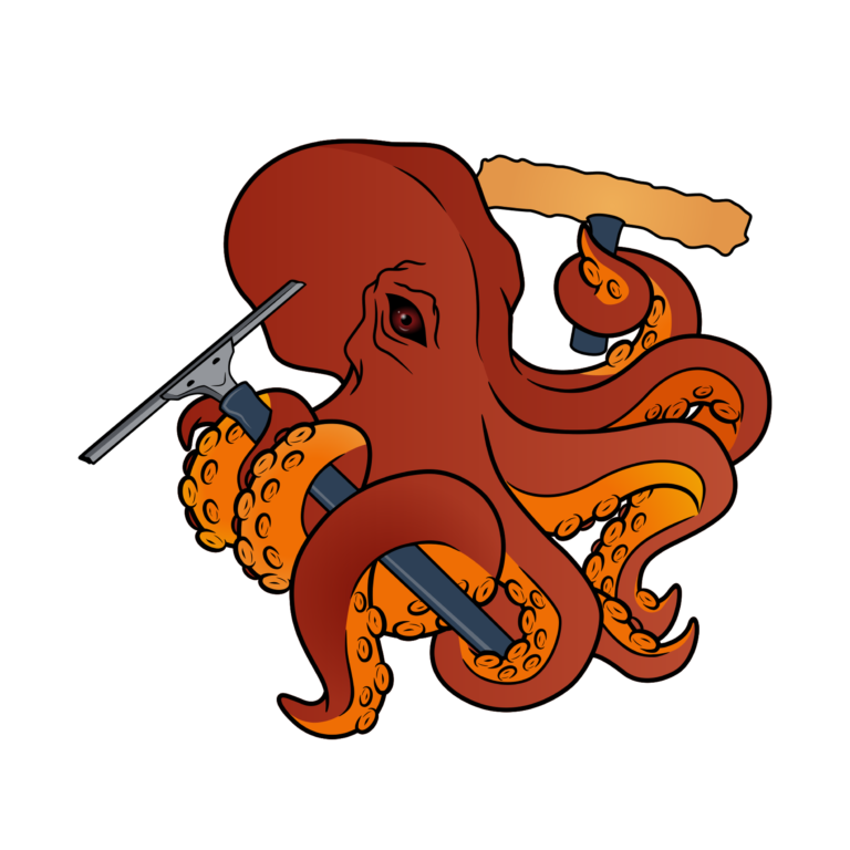 OctoPro Window Cleaning Logo Icon